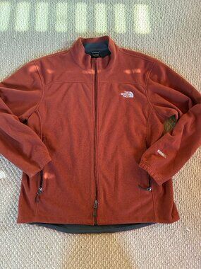 The North Face Windwall Fleece Jacket Burnt Orange Men's XL Gorpcore